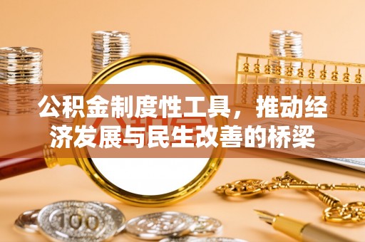 华坪公积金制度性工具，推动经济发展与民生改善的桥梁