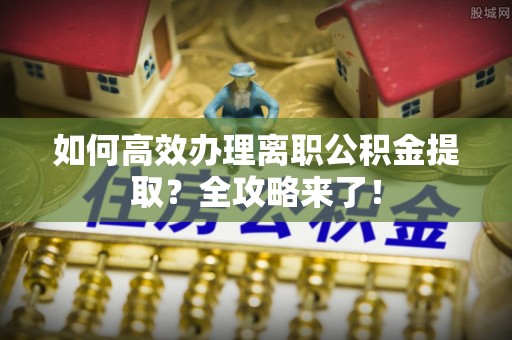 华坪如何高效办理离职公积金提取？全攻略来了！