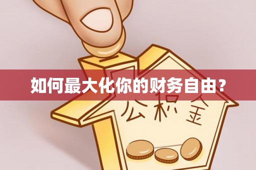 华坪如何最大化你的财务自由？