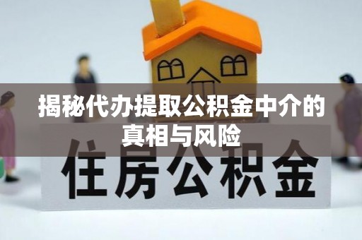 华坪揭秘代办提取公积金中介的真相与风险