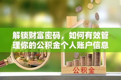 华坪解锁财富密码，如何有效管理你的公积金个人账户信息