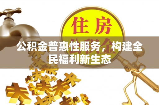 华坪公积金普惠性服务，构建全民福利新生态